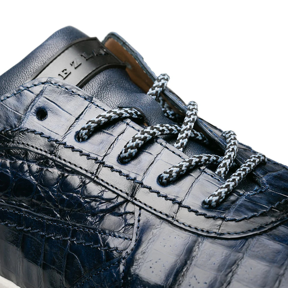 Mezlan Quevedo 50063-F Jeans/Blue Crocodile Sneakers