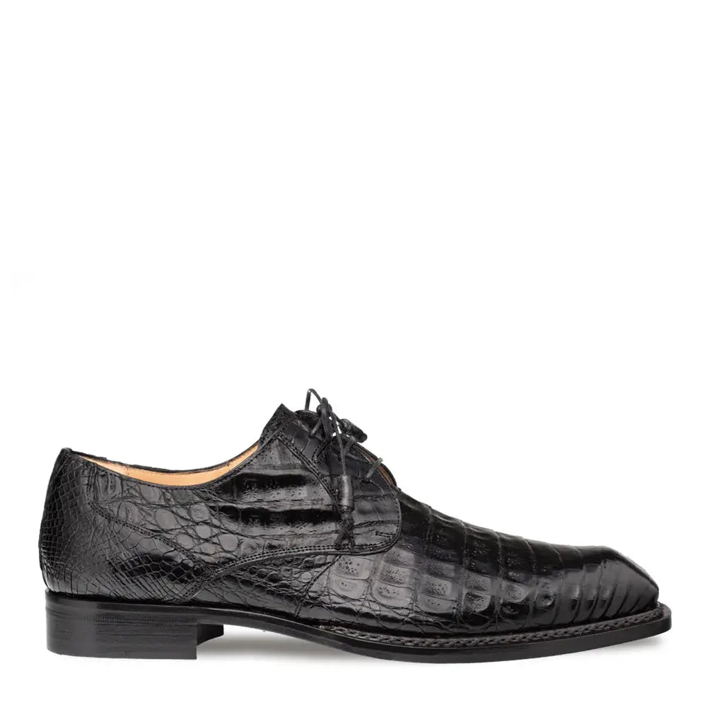 Mezlan Cratos 50070-F Black Genuine Crocodile Oxfords
