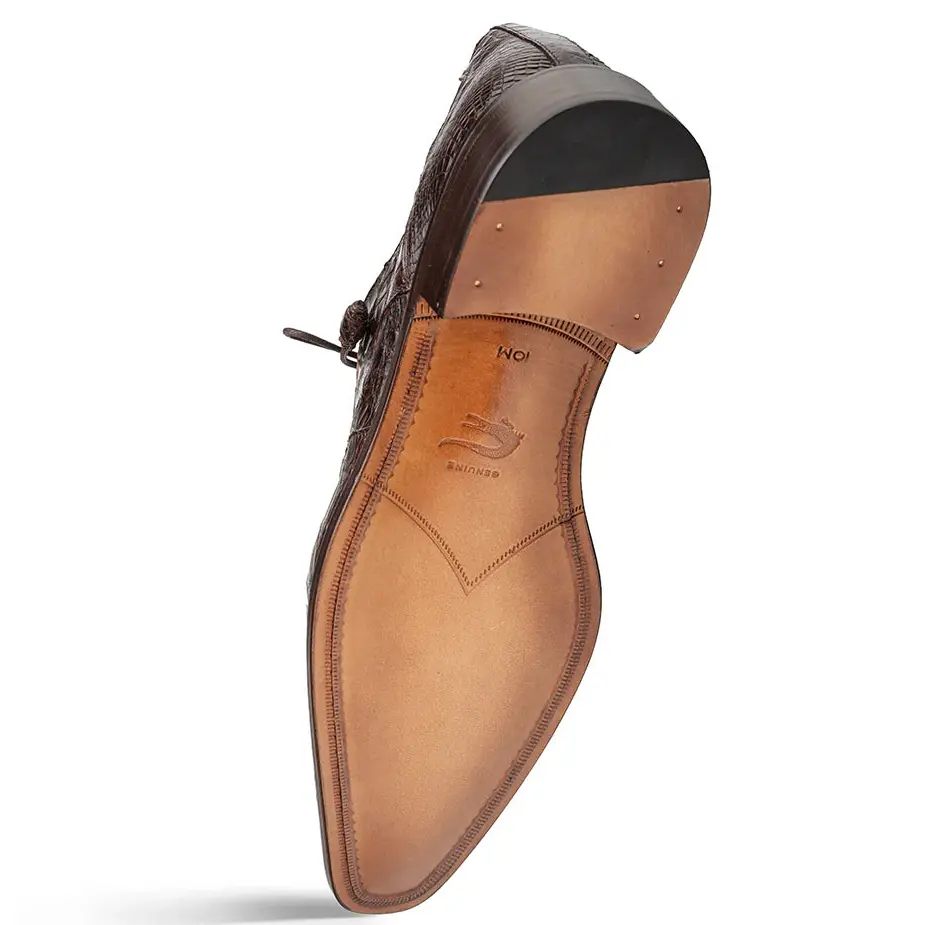 Mezlan Riverside 50180-F Brown Genuine Crocodile Oxfords