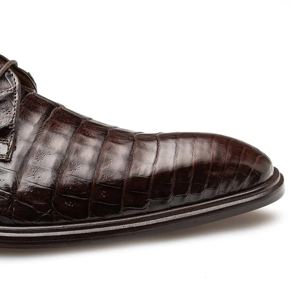 Mezlan Riverside 50180-F Brown Genuine Crocodile Oxfords
