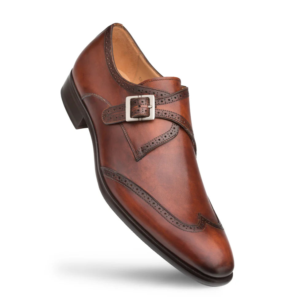 Mezlan Forest 9268 Cognac Monk Straps