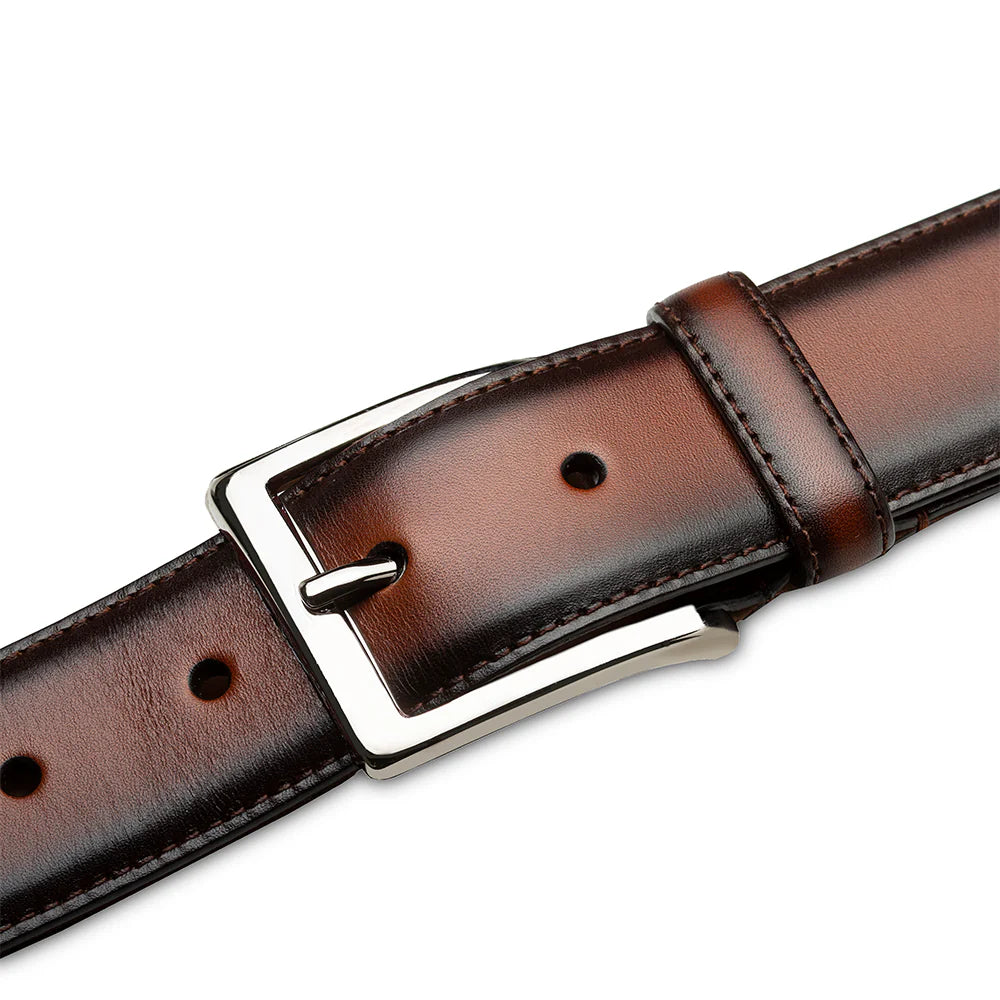 Mezlan AO11522 Classic Patina Cognac Calfskin Belt