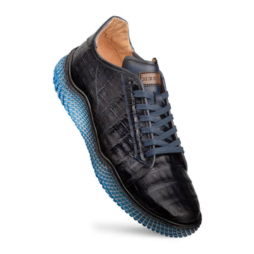 Mezlan AX4936-F Crocodile Blue Super Sneakers