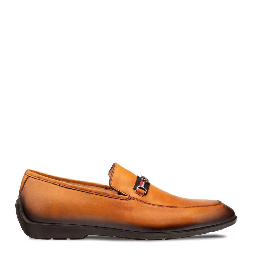 Mezlan Contour-Rubber R20722 Cognac Bit Loafers