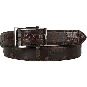 Mauri Sport Rust/Brown Genuine Baby Crocodile Belt