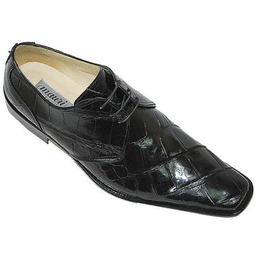 Mauri 0207 Black Genuine All-Over Alligator Shoes