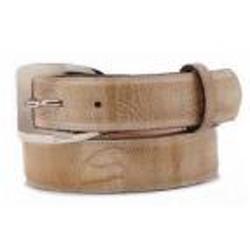 Mauri Bone Genuine Ostrich Leg Hand-Painted Belt