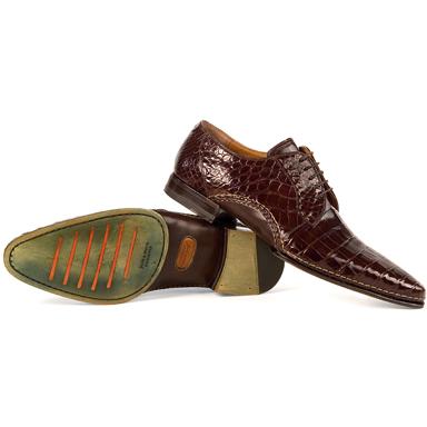 Mauri 1122 Sport Rust All-Over Genuine Alligator Shoes