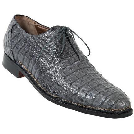 Mauri 1186 Grey Genuine All-Over Hornback Crocodile HandMade Shoes