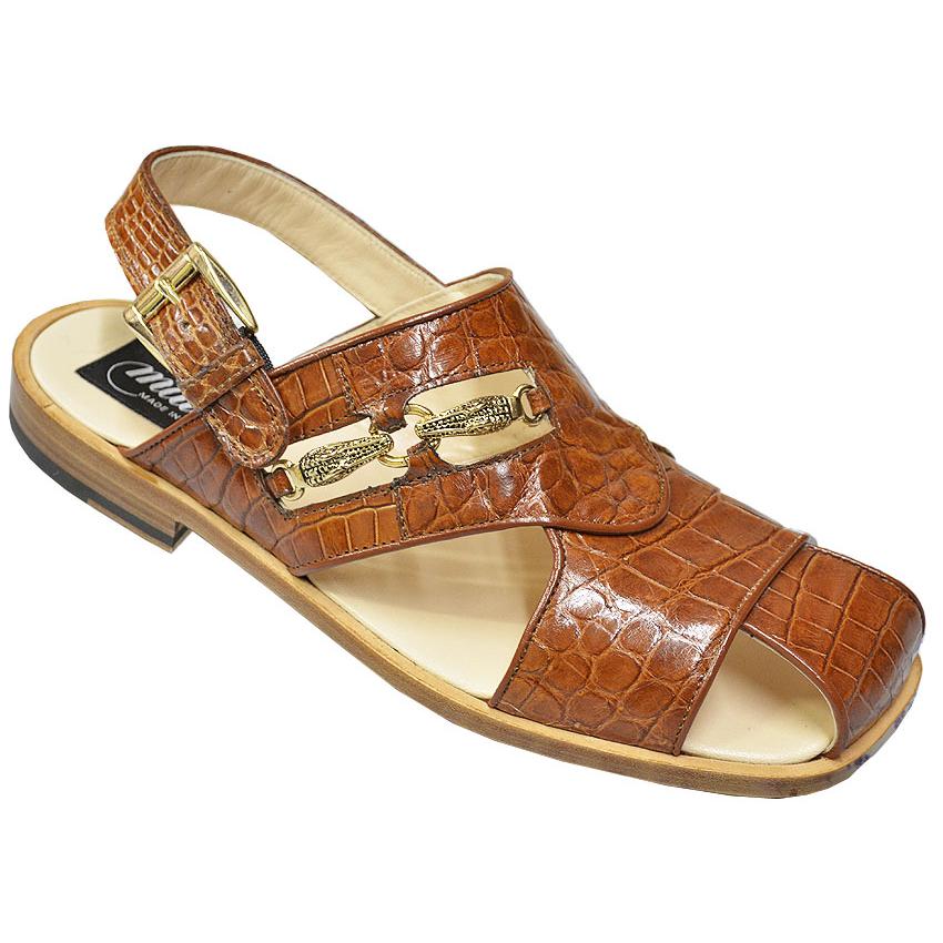 Mauri 1237 Corn All-Over Genuine Alligator Sandals