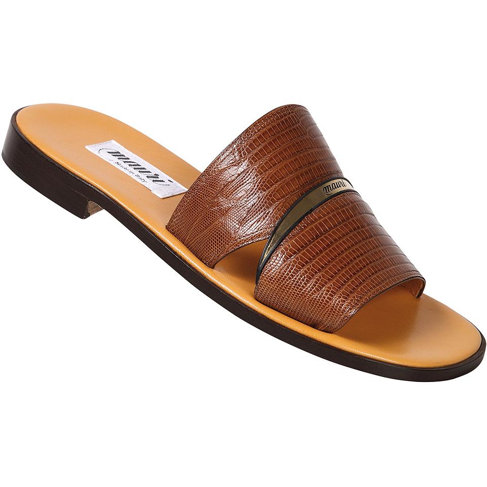 Mauri 1287 Camel Genuine Lizard Sandals