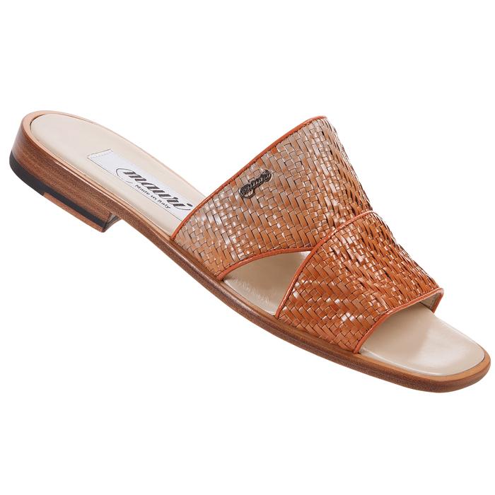 Mauri 1352/3 Beige/Orange Genuine Woven Leather Sandals