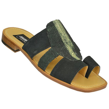 Mauri 1463/1 Forest Green Genuine Stingray/Suede Sandals