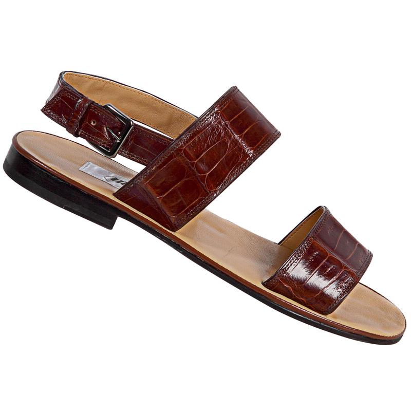 Mauri 1496/1 Gold All-Over Genuine Crocodile Sandals