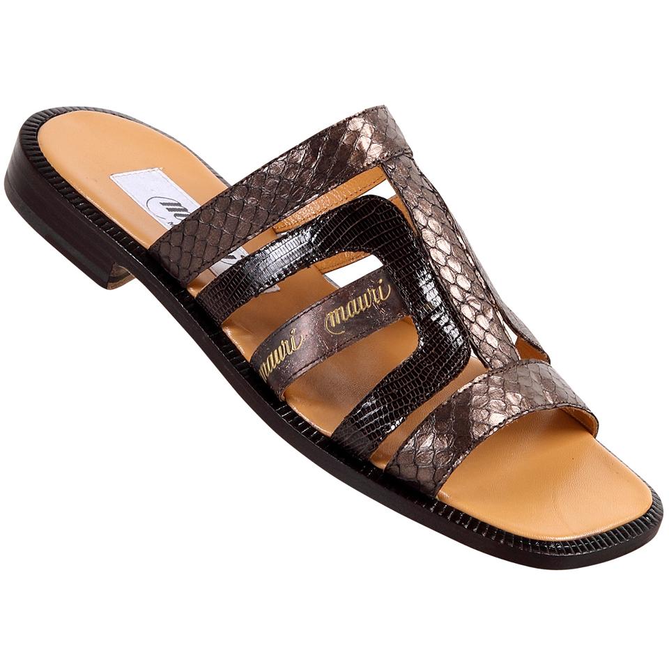 Mauri 1518 Brown/Bronze Genuine Lizard/Snake Skin Sandals