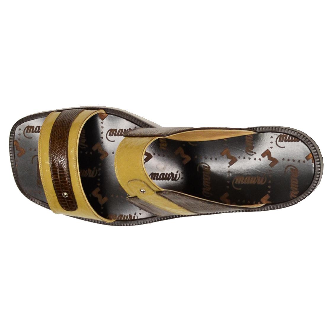 Mauri 1537 Rust Genuine Lizard/Mustard Snake Skin/Nappa Leather Insole Sandals