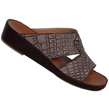 Mauri 1567 Tabac Genuine Alligator/Nubuk Platform Sandals