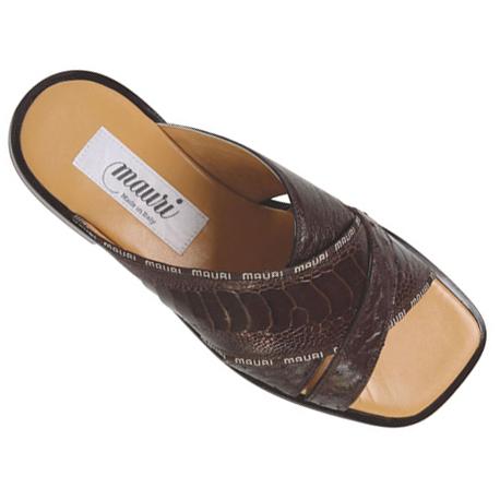 Mauri 1583 Sport Rust Genuine Ostrich Sandals