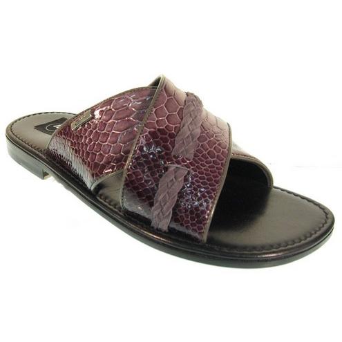 Mauri 1659 Violet Genuine Python Sandals