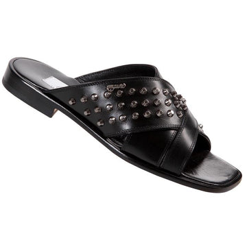 Mauri 1696 Black Genuine Calfskin Sandals 