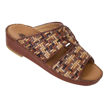 Mauri 1798 MultiBrown Genuine Kids Woven R52 Platform Sandals