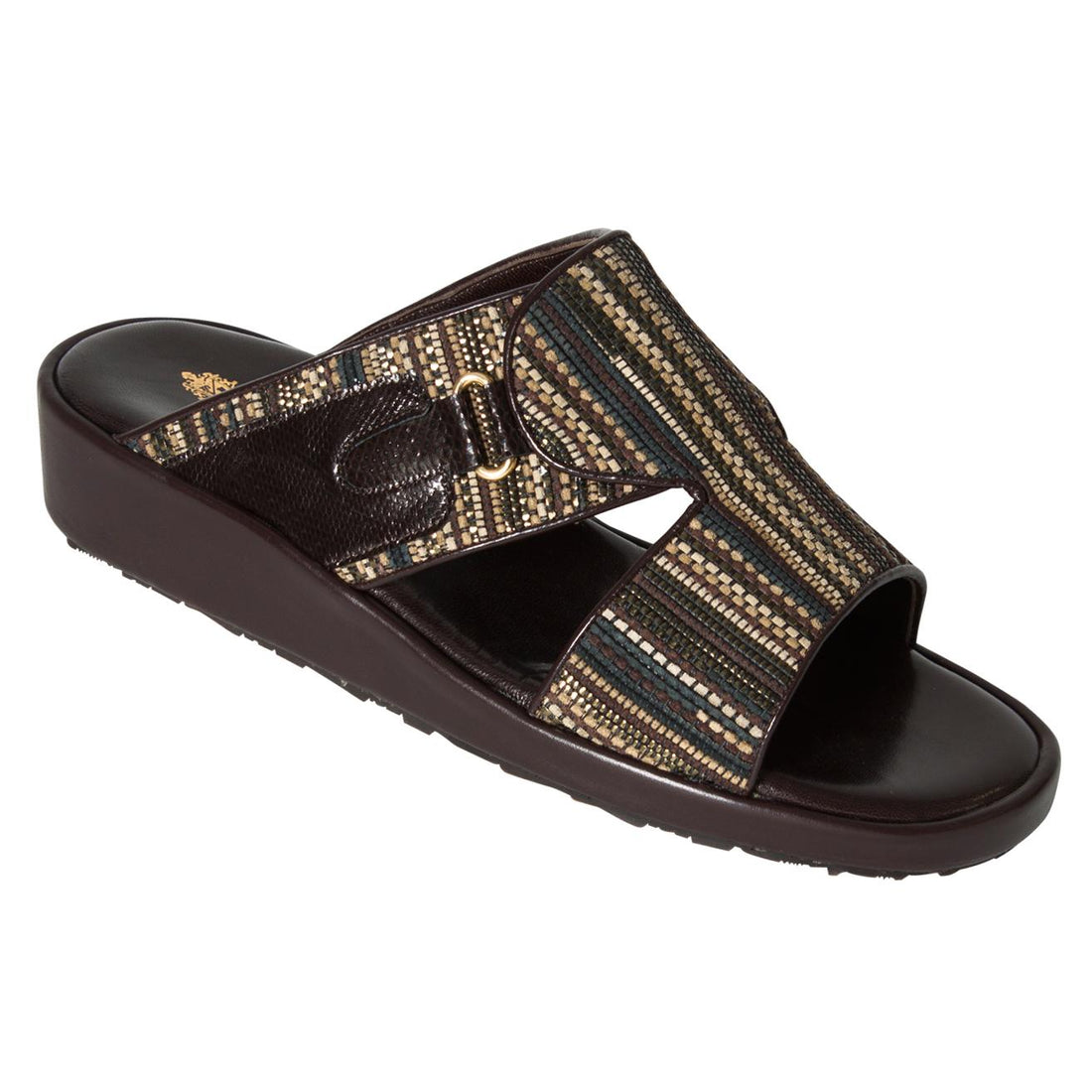 Mauri 1809 Dark Brown Genuine Woven R57/Karung Platform Sandals