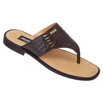 Mauri 1835 Nicotina Genuine Ostrich Sandals