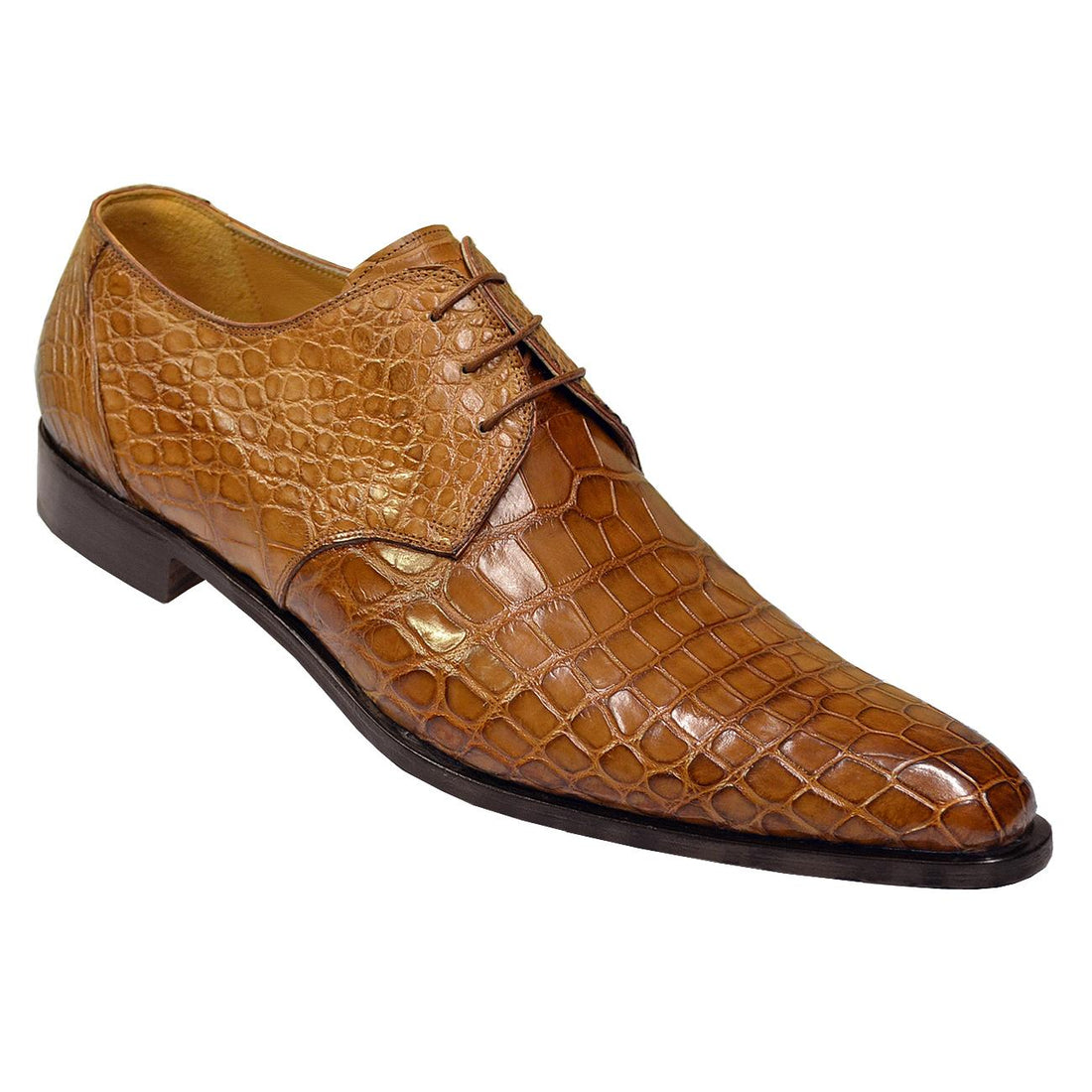 Mauri 2500 Br/y Genuine All-Over Alligator Hand Painted Shoes