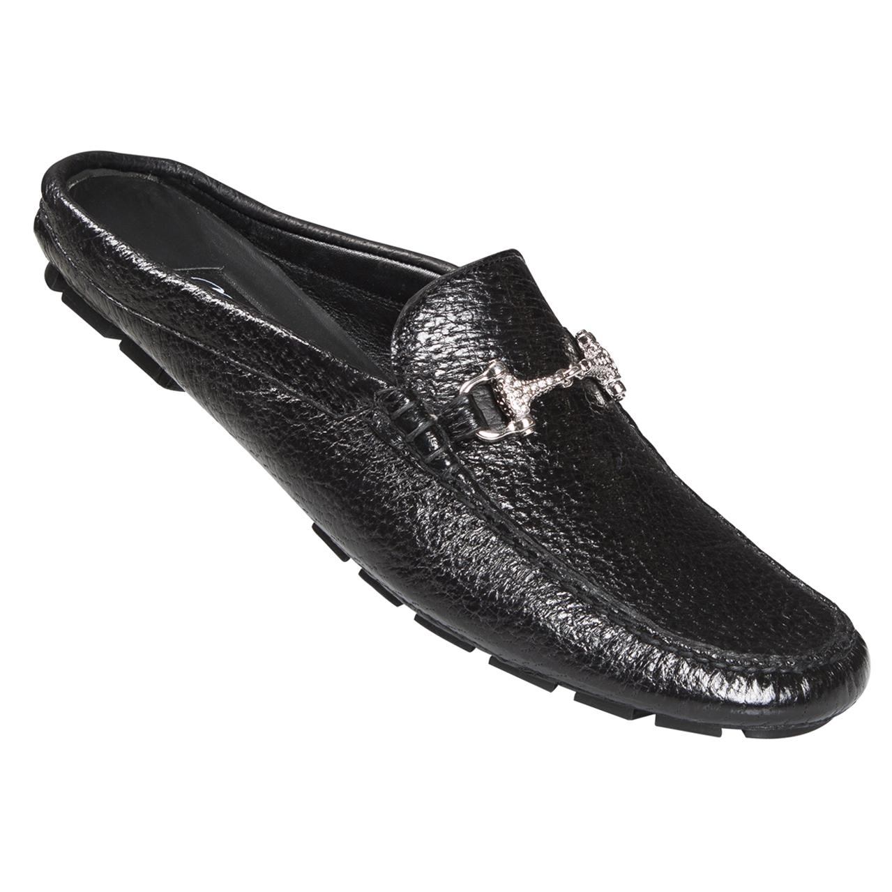 Mauri 3171 Black Genuine Pecary Half Dress Casual Shoes