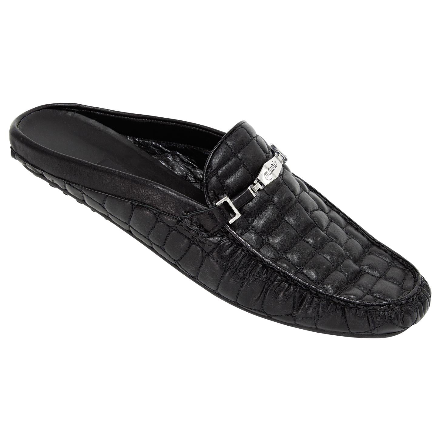 Mauri 3176 Black Genuine Nappa Padded Dress Casual Shoes