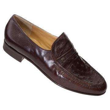 Mauri 3724 Sport Rust Genuine Kidskin/Ostrich/Ostrich Leg Loafer Shoes