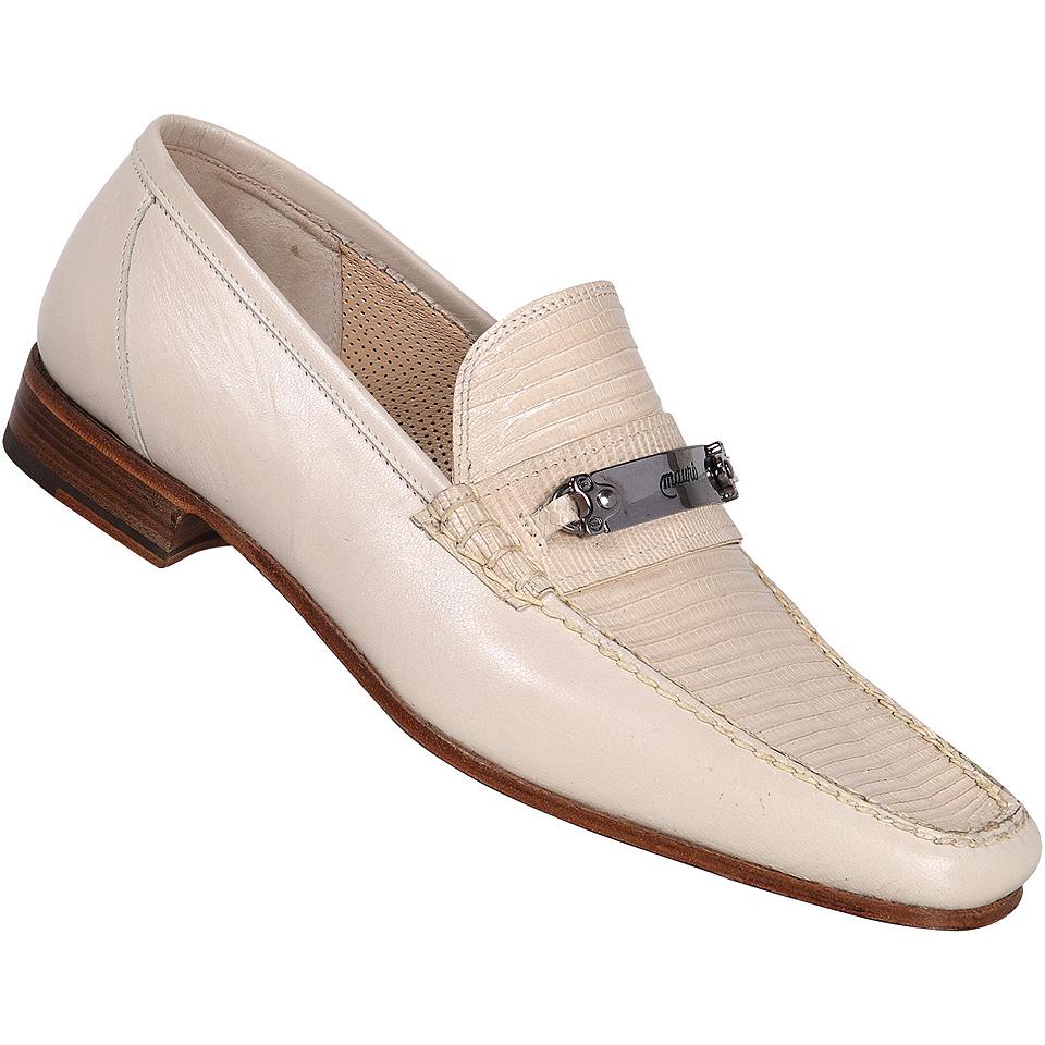 Mauri 3982/3 Cream Genuine Lizard Shoes Suit Essence