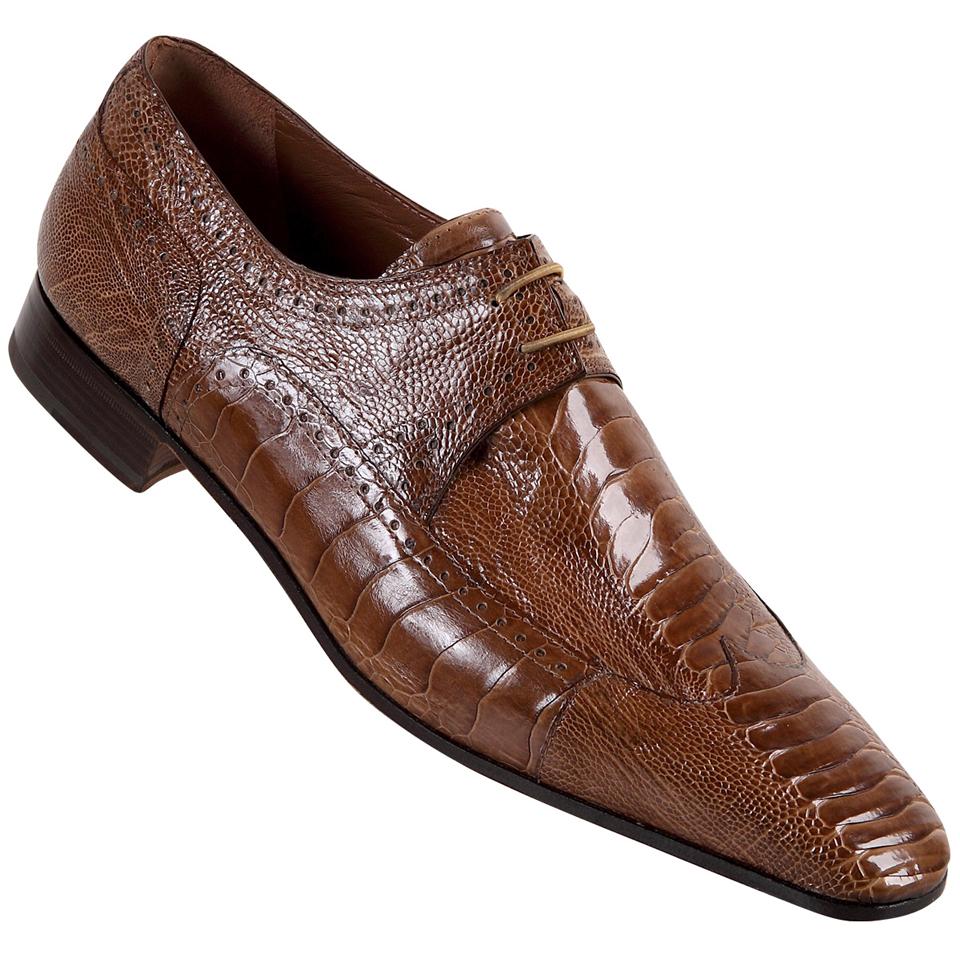 Mauri 4100 Cork Genuine Ostrich Leg Shoes