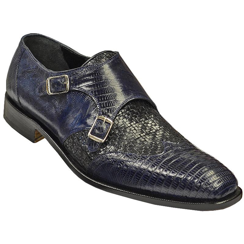 Mauri 4498 Wonder Blue Genuine Lizard Shoes