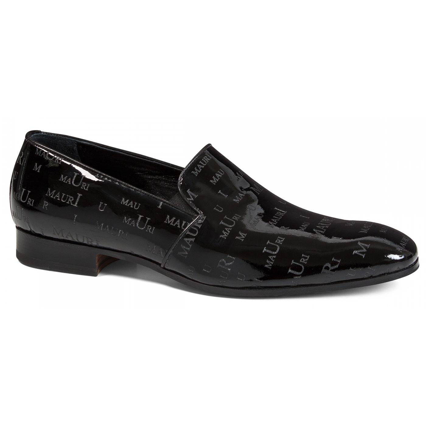 Mauri 4586 Black Genuine Mauri Patent Leather/Mauri Laser Loafer Shoes