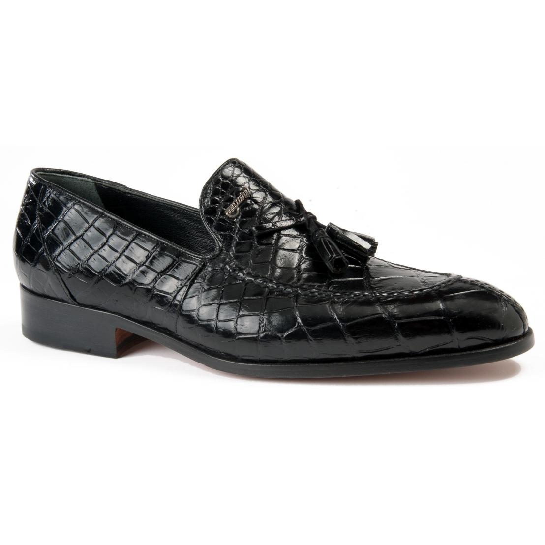 Mauri 4659/1 Black Genuine All Over Body Alligator 