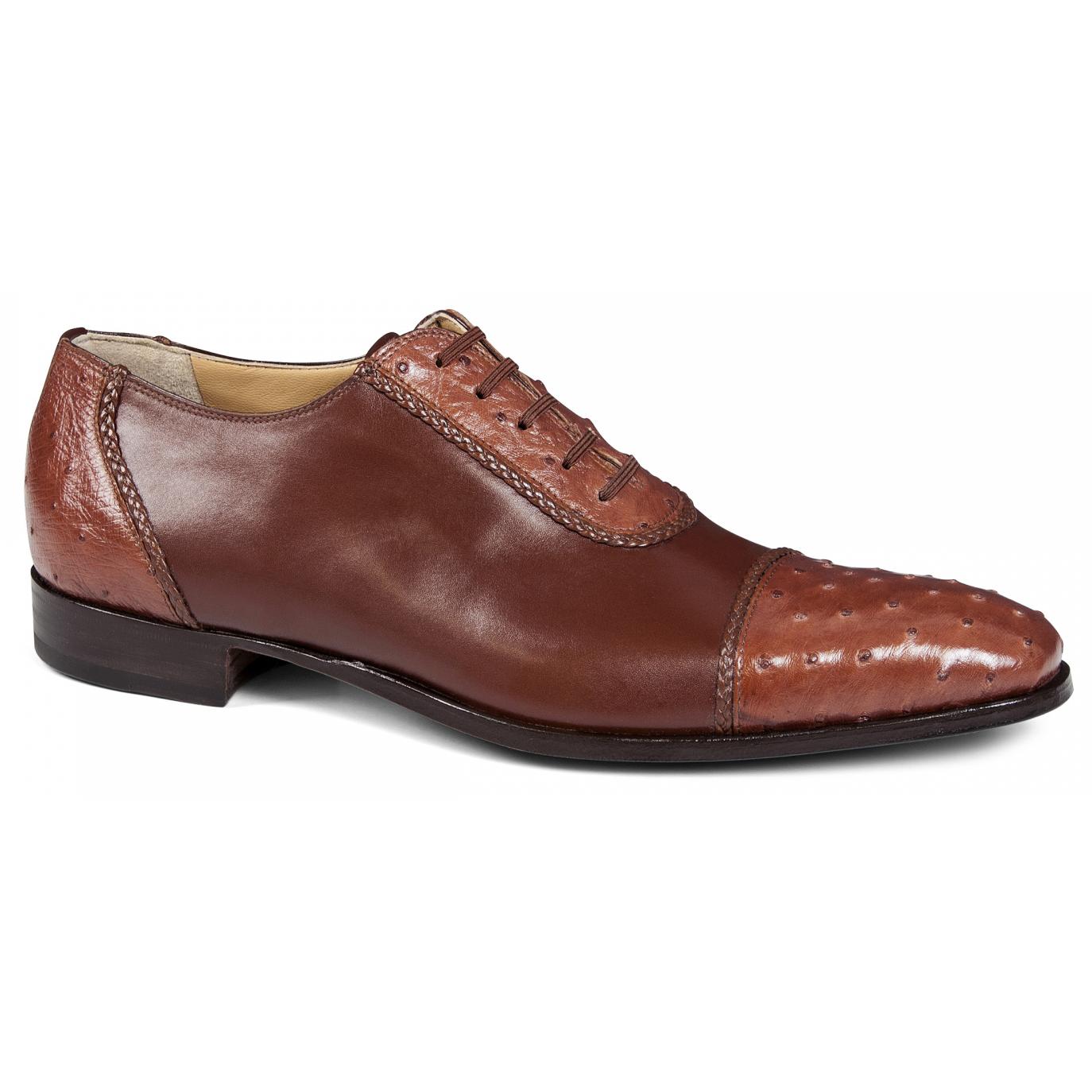 Mauri 4813 Gold Genuine Ostrich/Calf Shoe