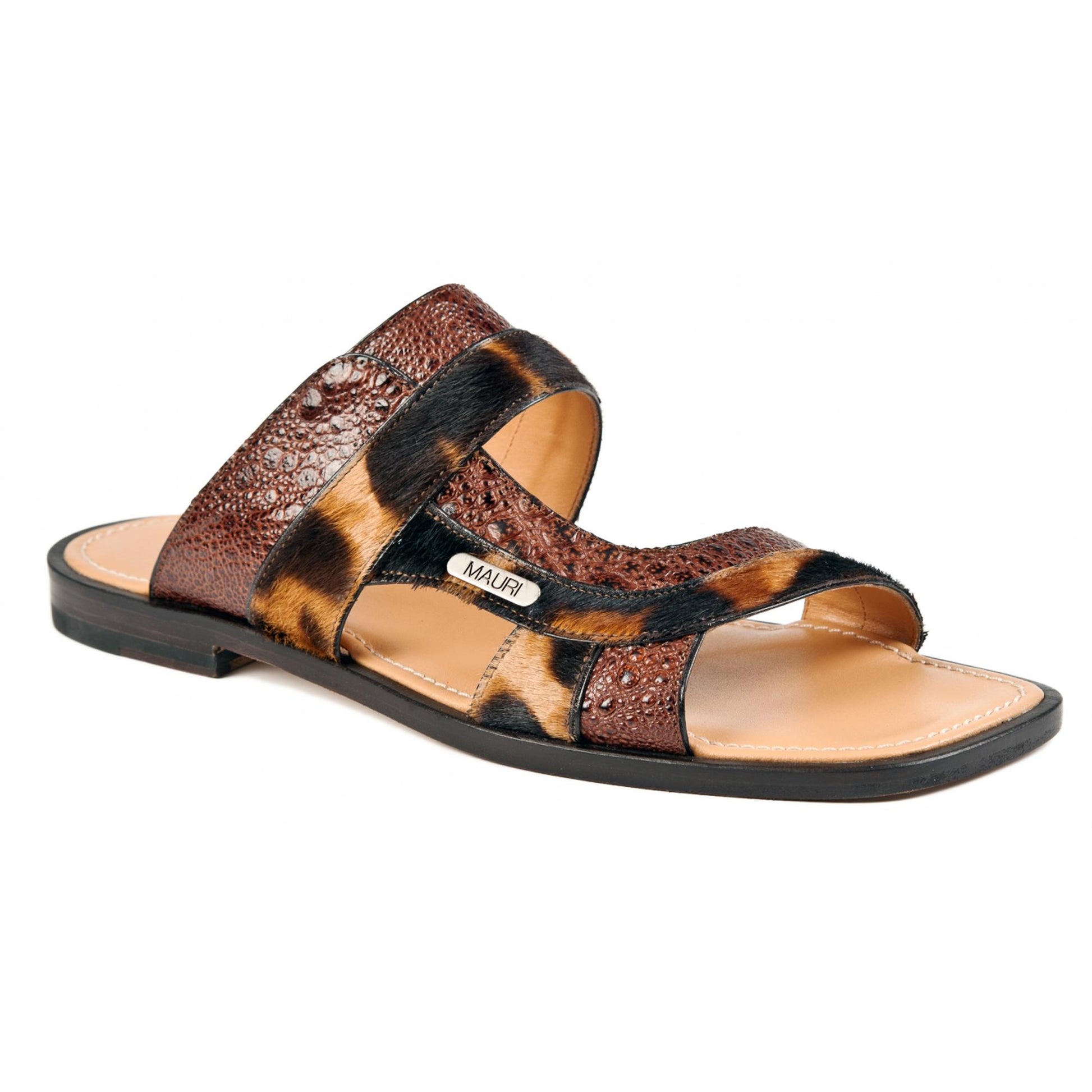 Mauri 5038 Sport Rust Genuine Pony/Frog Slide-In Open Toe Sandals