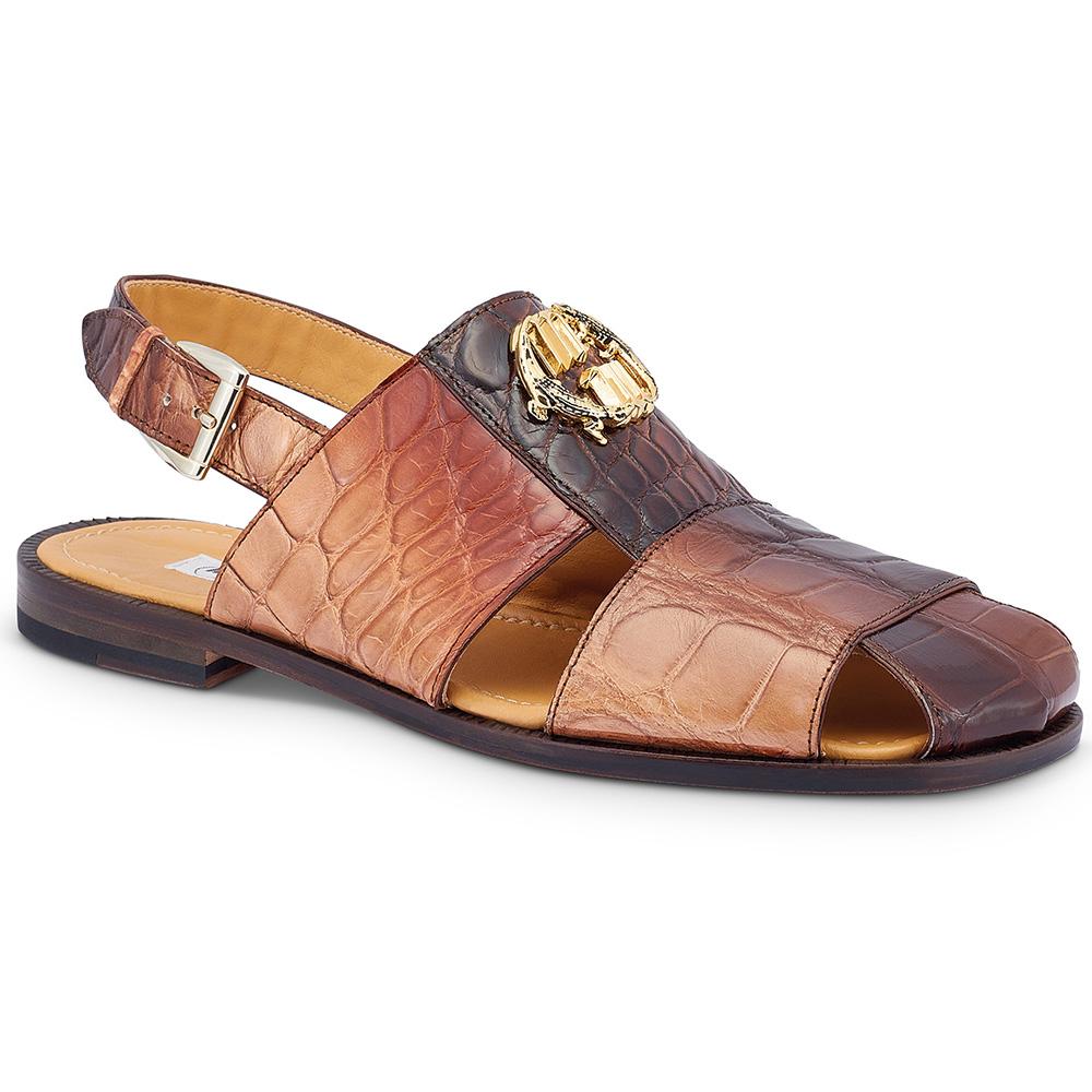 Mauri 5126 Multi Brown Genuine Body Alligator/Calfskin Sandals