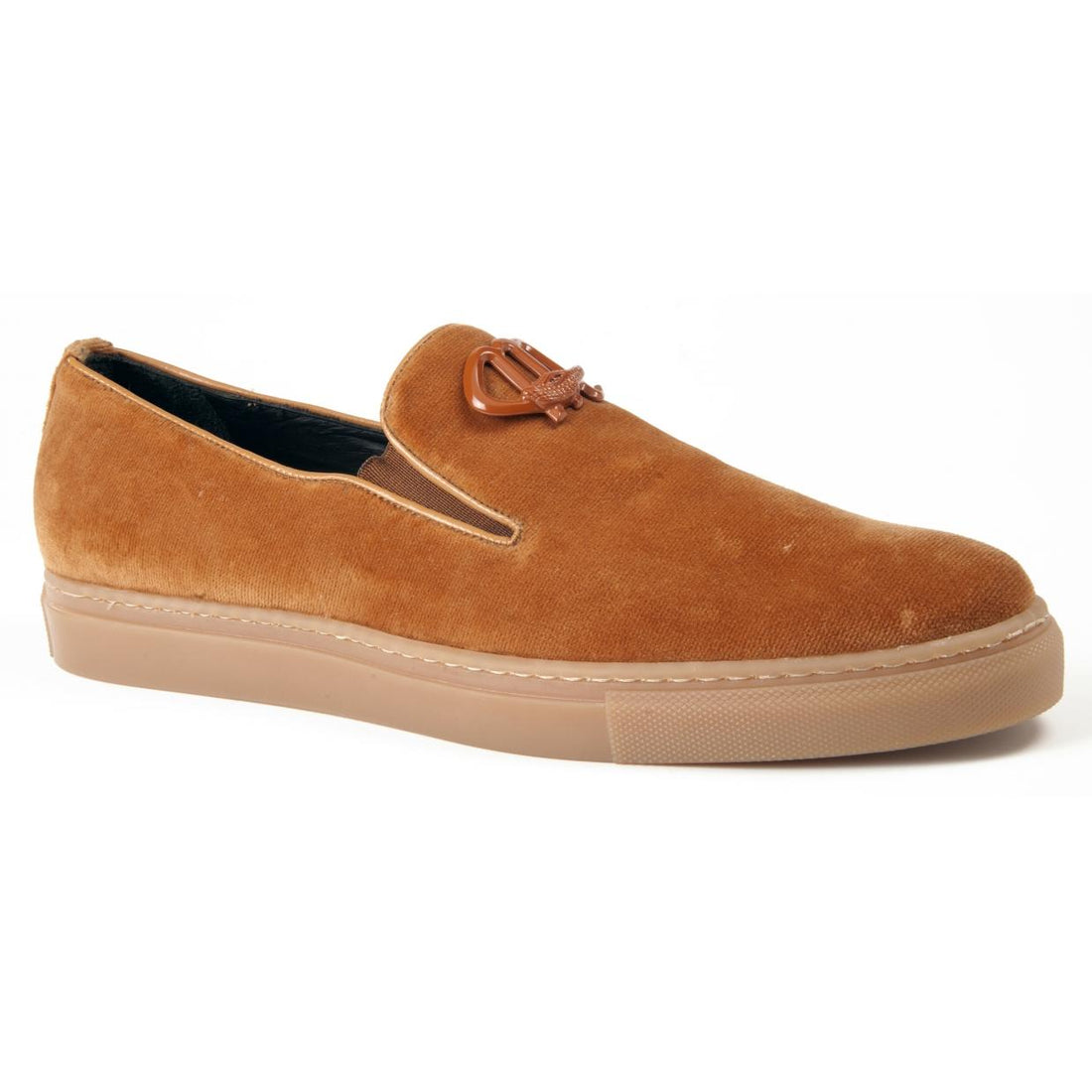 Mauri 8558 Cognac Genuine Velvet Loafer Sneakers