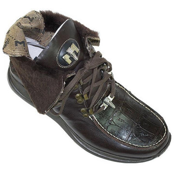 Mauri 8831 Brown Genuine Alligator