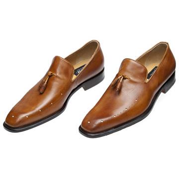 Mauri Aperitivo 1071 Br/y All Over Genuine Calfskin Hand-Painted Shoes