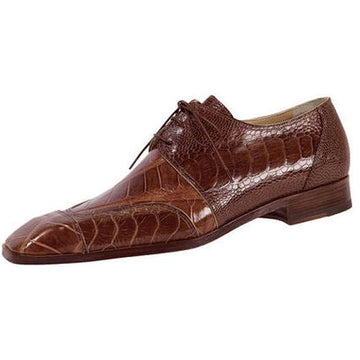 Mauri Apex 2001 Camel Genuine Body Alligator/Ostrich Leg Shoes