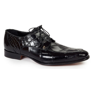 Mauri Arsenal 4642 Black Genuine All-Over Body Alligator Dress Shoes