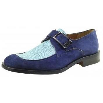 Mauri Azzurro 013 Sky Blue/Brilliant Blue Suede Genuine Shark Shoes