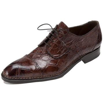 Mauri Bastioni 1087 Sport Rust All-Over Genuine Alligator Shoes