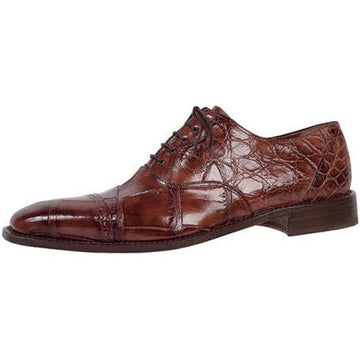 Mauri Bespoke 4098 Sport Rust Hand-Painted All-Over Genuine Alligator Shoes