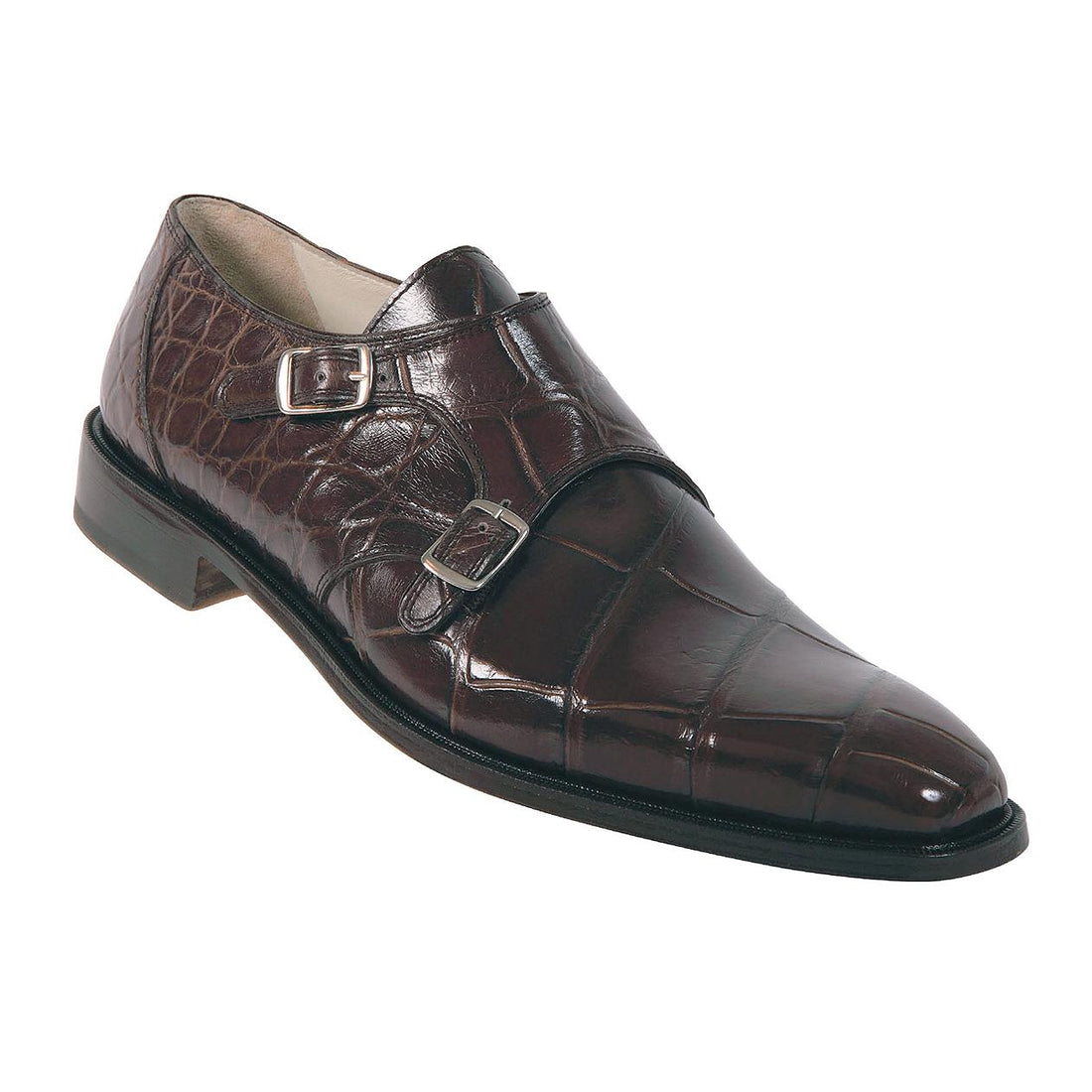 Mauri Caviar 4490 L/ Genuine All-Over Alligator Monk Strap Shoes