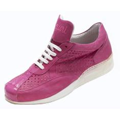 Mauri Cherry M770 Fuchsia Genuine Crocodile/Perforated Nappa/Suede Leather Sneakers