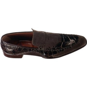 Mauri Fortune 1195 Dark Brown Genuine Alligator/Calf Shoes